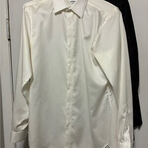 Calvin Klein White iron free Dress Shirt
